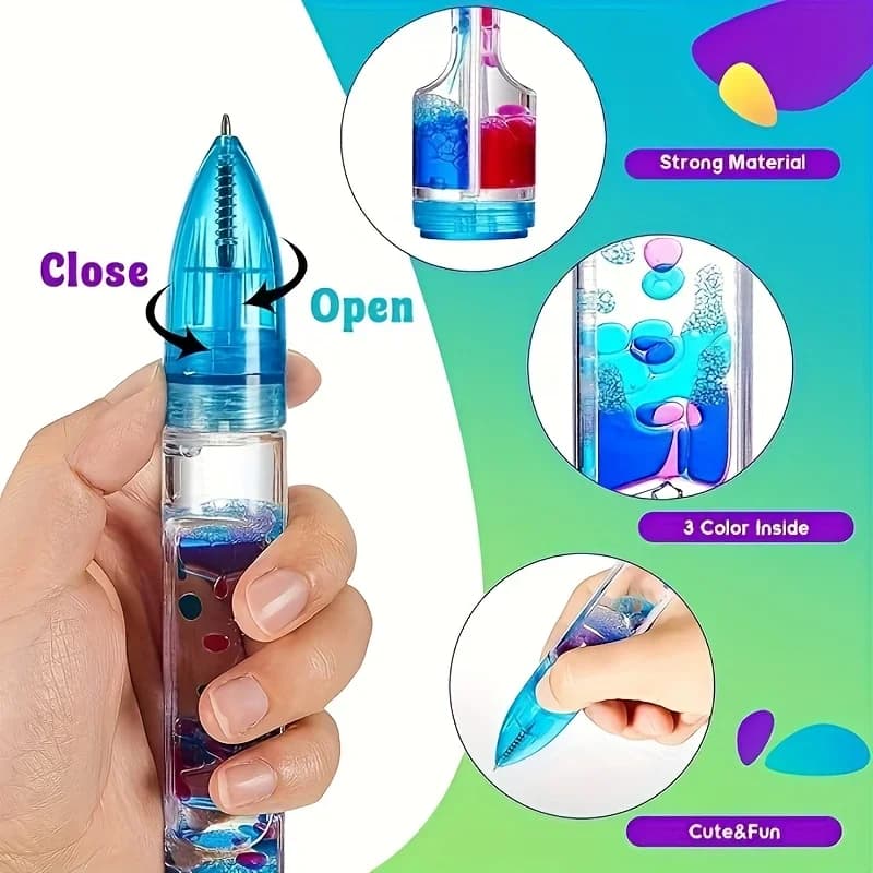 CharmNova Liquid Motion Bubble Pen-Retractable thumbnail 6